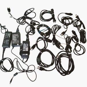 Computer AC Power Adaptors Cords mixed lot Untested media Electronics lot 16